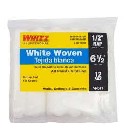 44511 - 6 1/2" X  1/2" WHIZZFLEX WHITE WOVEN (12PK)
